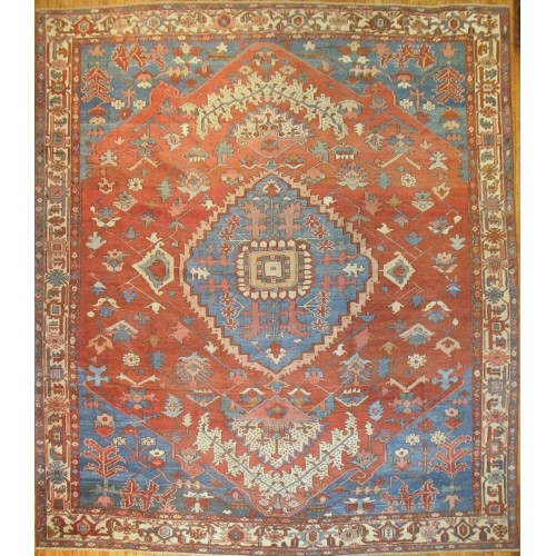 Antique Tribal square Bakshaish Rug No. 7924