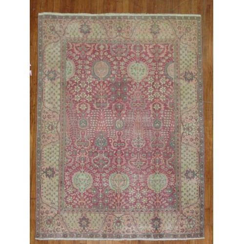 Pink Vintage Indian Rug No. 7994