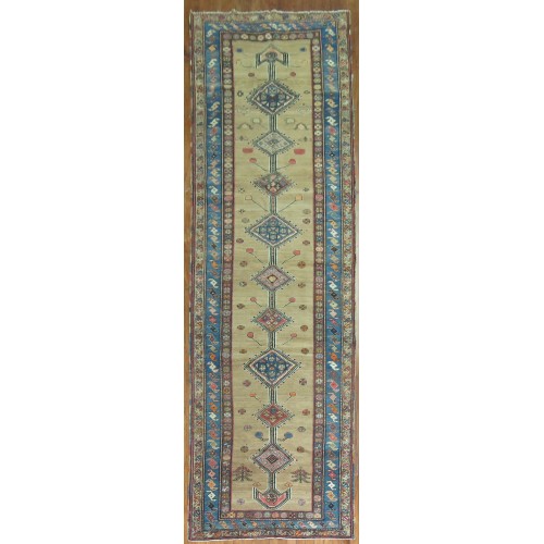 Tribal Persian Kurd Bidjar Runner No. 8074