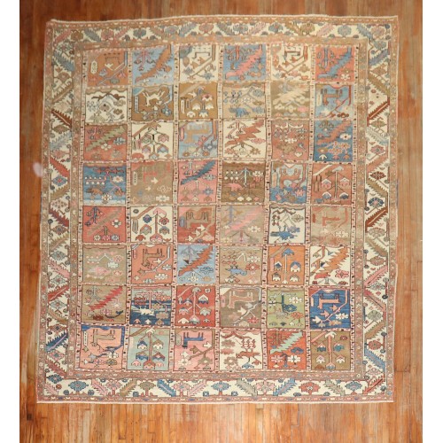 Antique Pictorial Heriz Rug No. 8238