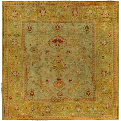 Antique Square Oushak Rug No. 8309