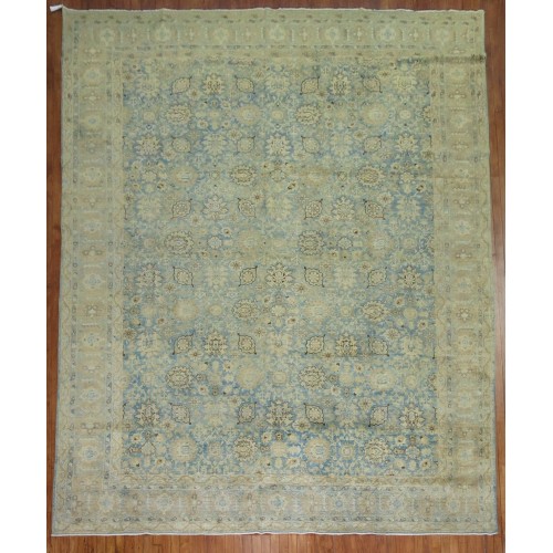 Sky Blue Antique Tabriz Rug No. 8330