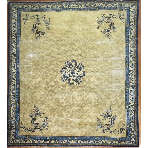 Large Worn Chinese Oversize Rug No. 8348