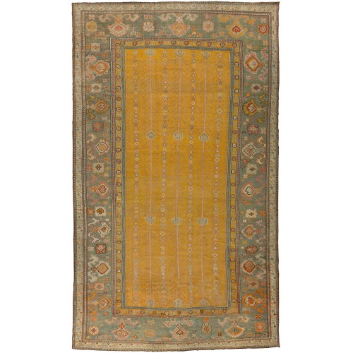 Yellow Antique Turkish Ghiordes No. 8371