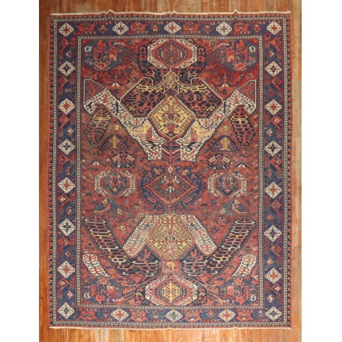 19th Century Dragon Antique Soumac Rug No. 8390