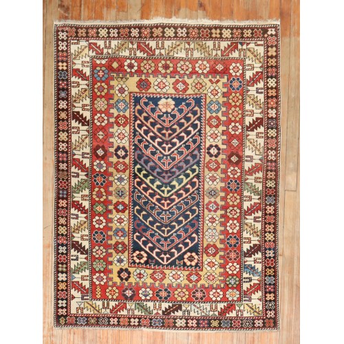 Antique Caucasian Shirvan Whimsical Rug No. 8548