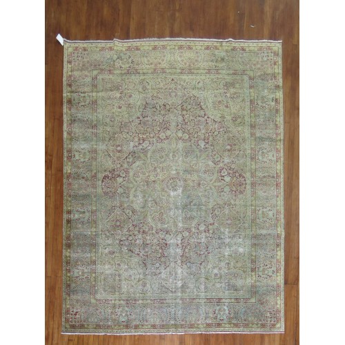 Distressed Lavar Kerman Rug No. 8605