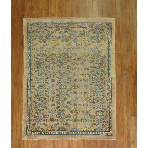 Colorful Vintage Square Rug No. 8649