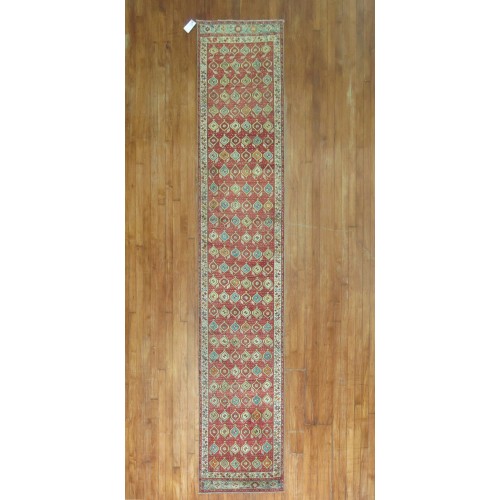 20th century Antique Turkish melas runner No. 8714