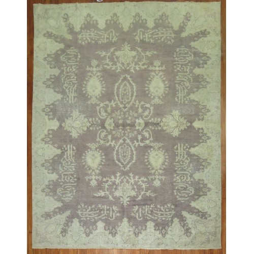 Gray Vintage Oushak Rug No. 8824