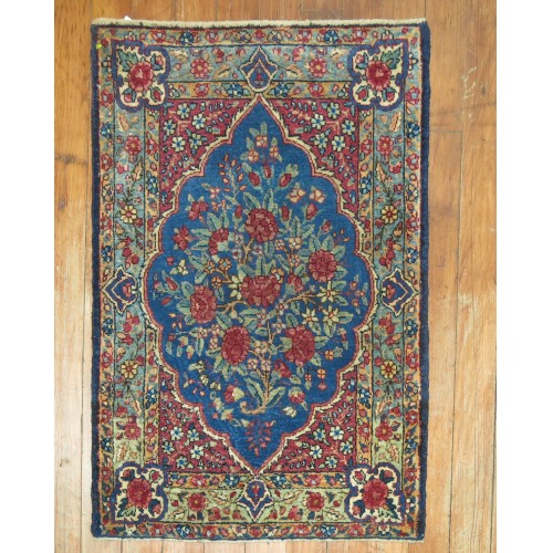 Antique Blue floral Kerman No. 8832