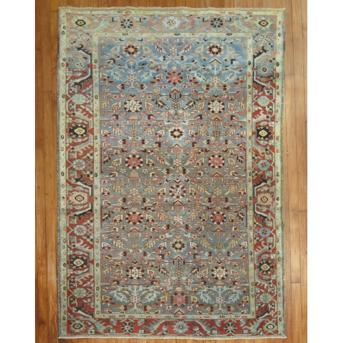 Antique Blue Persian Malayer Rug No. 8849