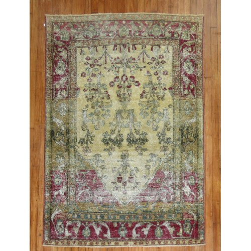 Shabby Chic Persian Isfahan Prayer Rug No. 8947