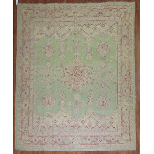 Pistachio Green Antique Oushak Rug No. 9179