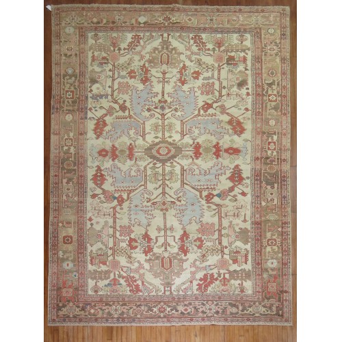 Ivory Serapi Heriz Rug No. 9181