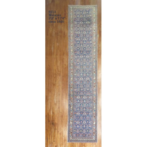 Navy Persian Malayer Runner No. 9213