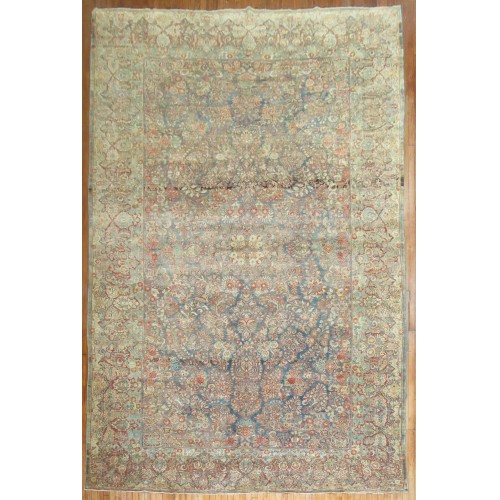 Blue formal Persian Sarouk Rug No. 9313