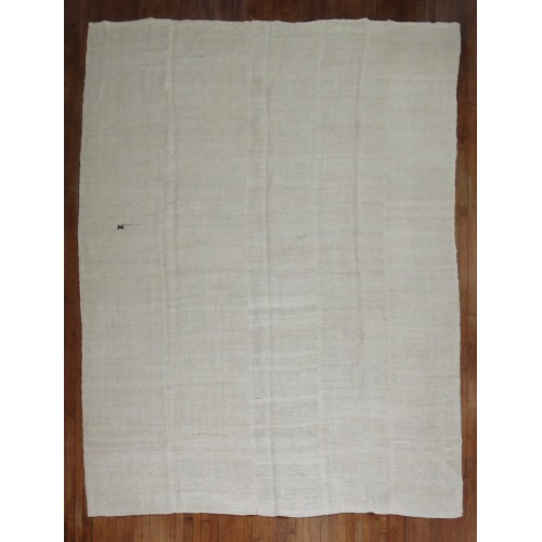 White Vintage Turkish Kilim No. 9382