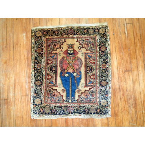 Pictorial King Jozan Rug No. 9483