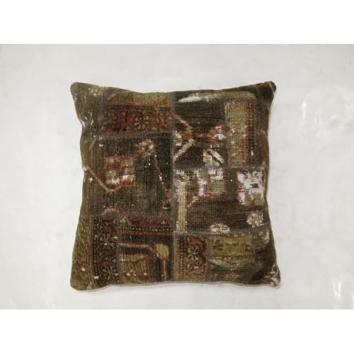 Malayer Patchwork Rug Pillow No. 9578c