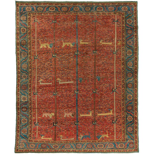 Pictorial 19th Century Bakshaish Rug No. 9581