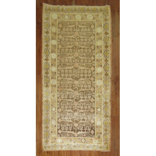 Brown Antique Khotan Rug No. 9757