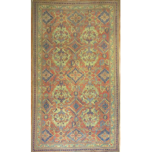 Antique Turkish Oushak Rug No. 9882