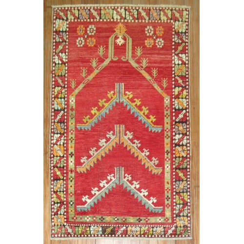 Colorful Turkish Prayer Rug No. 9942