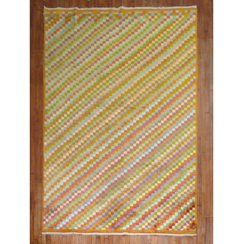 Funky Vintage Turkish Deco Rug No. j1009