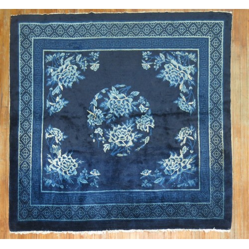 Blue Chinese Square Peking Rug No. j1031