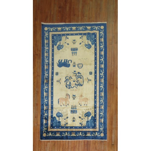 Elephant Chinese Pictorial Rug No. j1080