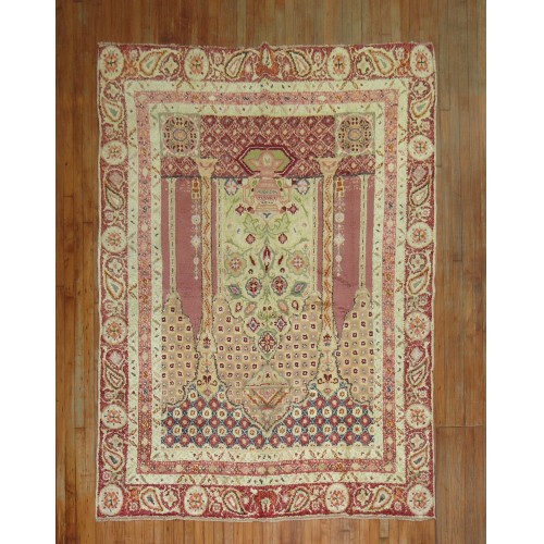 Turkish Ghiordes Prayer Niche Rug No. j1104