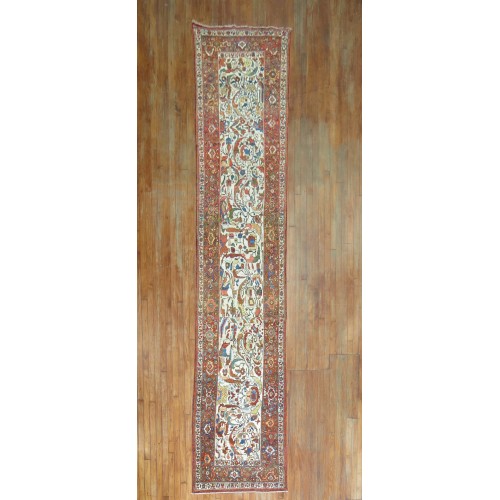 Ivory Persian Runner No. j1184