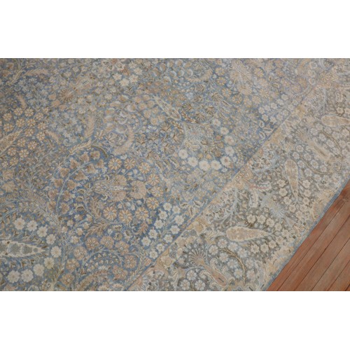 Stunning Light Blue Persian Kerman Rug No. j1374