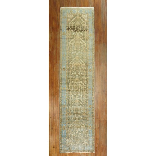 Cool Tone Persian Malayer Runner No. j1390