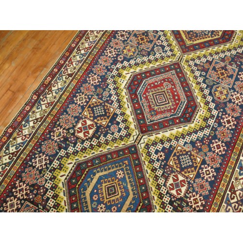 Geometric Caucasian Shirvan Gallery Size Rug No. j1448