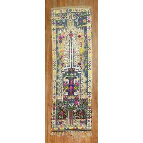 Funky Turkish Anatolian Runner No. j1494