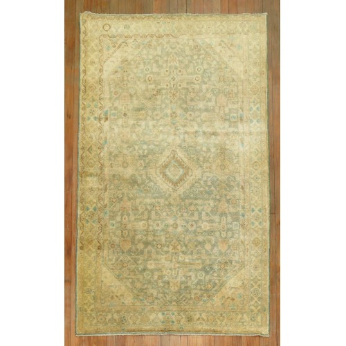 Soft Green Vintage Persian Malayer No. j1540