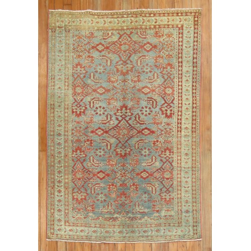 Malayer Rug in Blue and Pink No. j1552