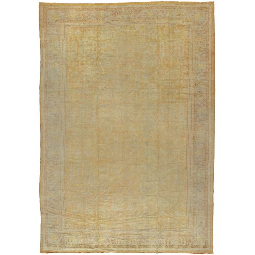 Soft Yellow Antique Oushak Rug No. j1576