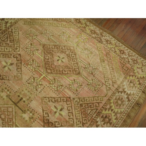 Brown and Pink Anatolian Rug No. j1595