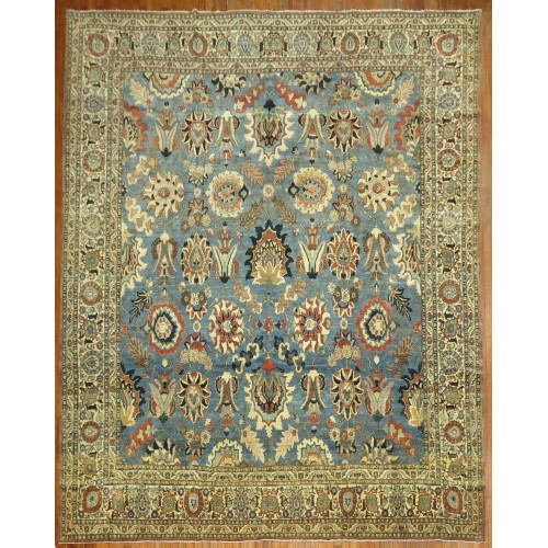 Blue Antique 19th Century Tabriz Rug No. j1604