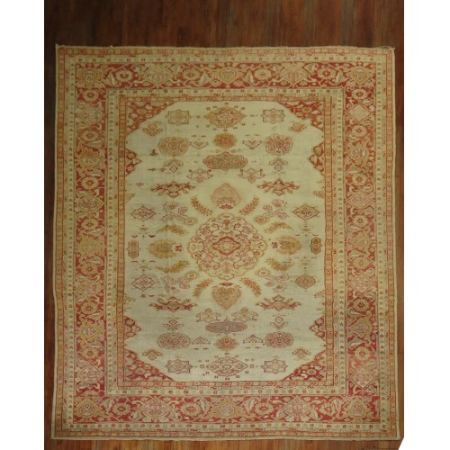 Ivory Persian Sultanabad Mahal Rug No. j1673