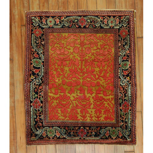 Jewel Tone Early 20th Century Superfine Quality Antique Persian Jozan Souf Mat No. j1678