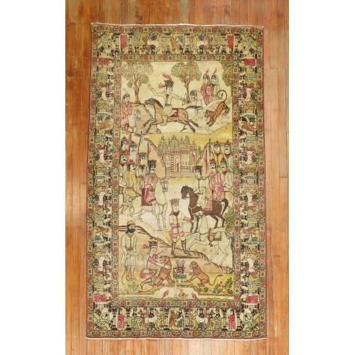 Lavar Kerman Pictorial Rug No. j1722