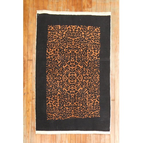 Vintage Turkish Leopard Rug No. j1731