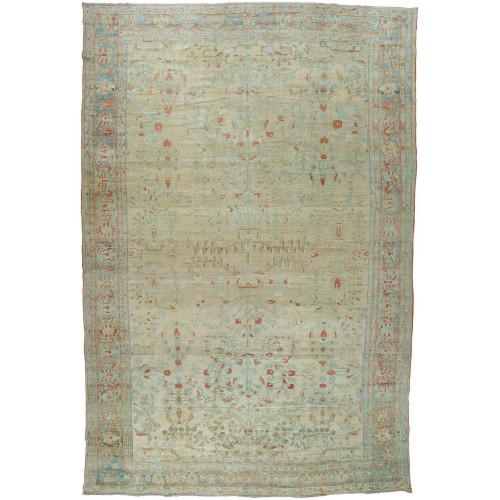 Oversize Pale Persian Rug No. j1737