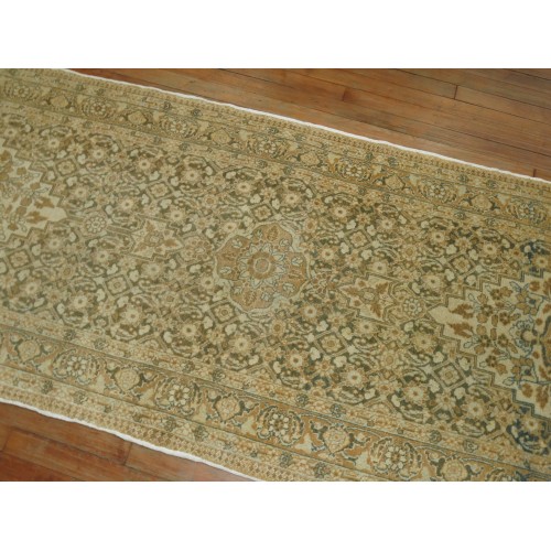 Green Persian Tabriz Runner No. j1747