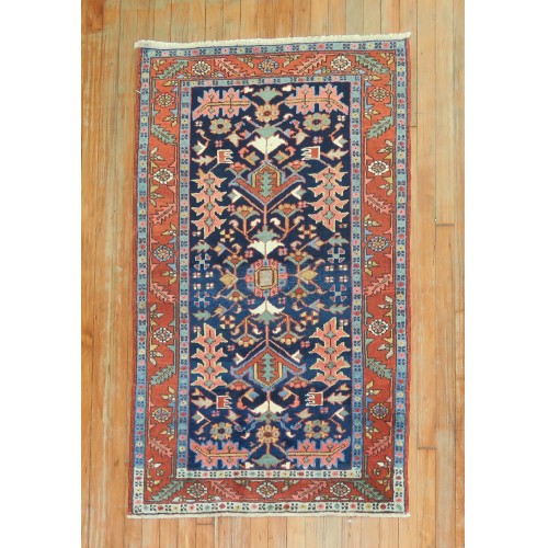 Navy Antique Heriz Rug No. j1835