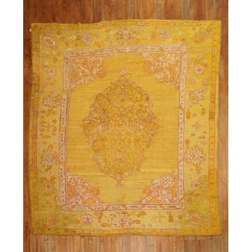 Yellow Green Late 19th Century Oushak No. j1860